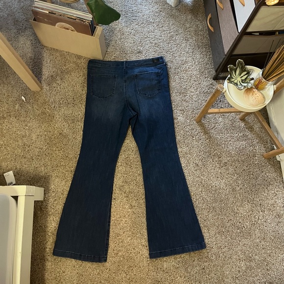 Women’s Dark Flare Jeans - Picture 2 of 3